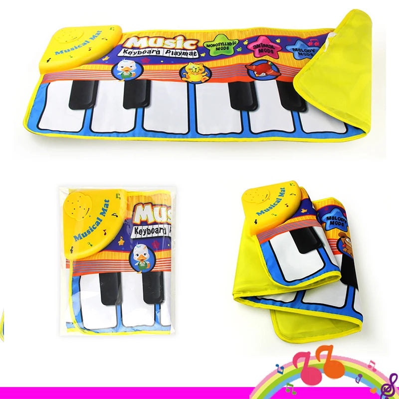 Piano Mat for Kids Children Fitness Keyboard Play Music Carpet Toddlers Music Instrument Toys Educational Toys Gift for Girl Boy
